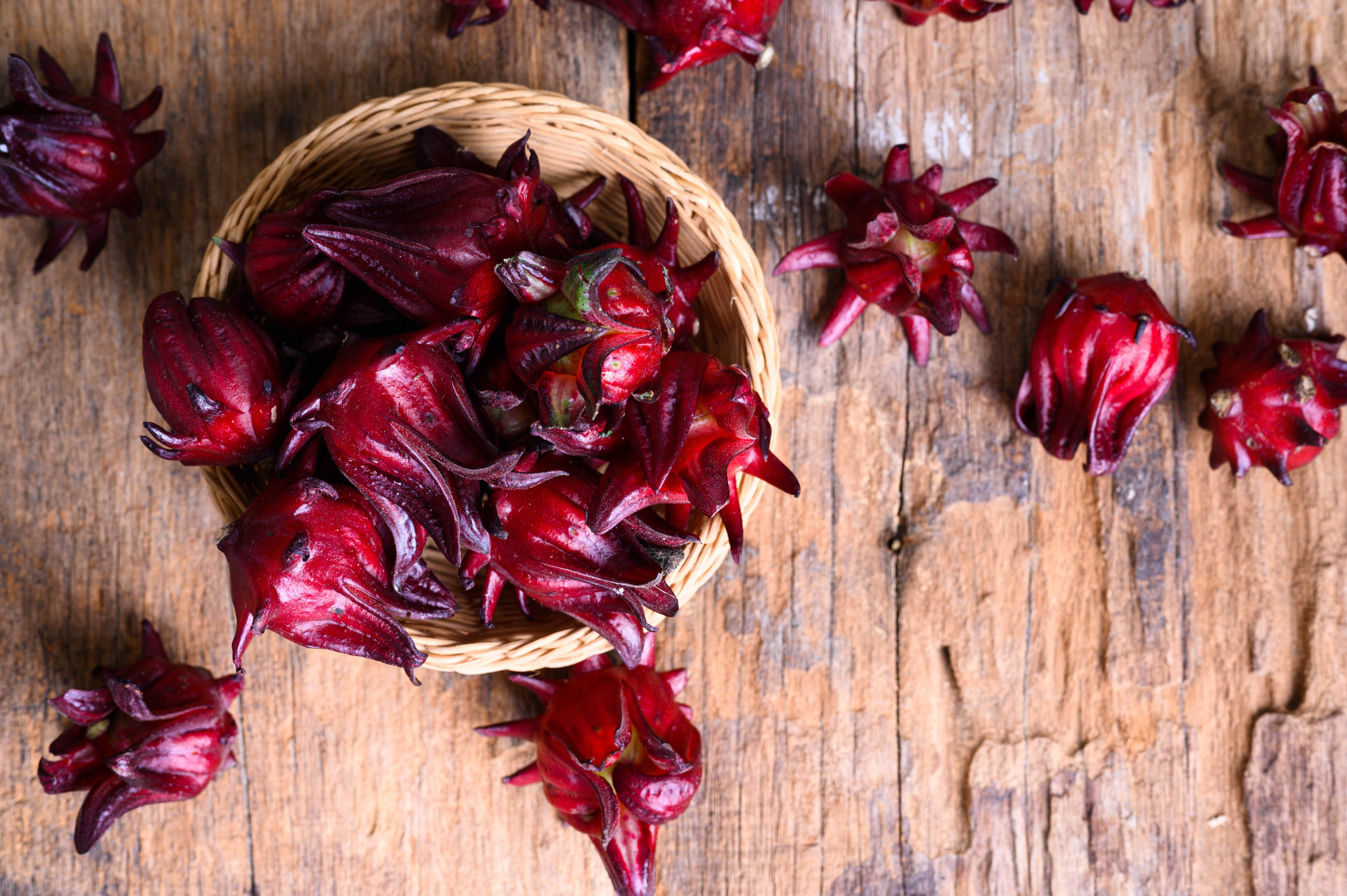 Mięsisty kielich kwiatowy Hibiscus sabdariffa Źródło: Getty Images Mięsisty kielich kwiatowy Hibiscus sabdariffa