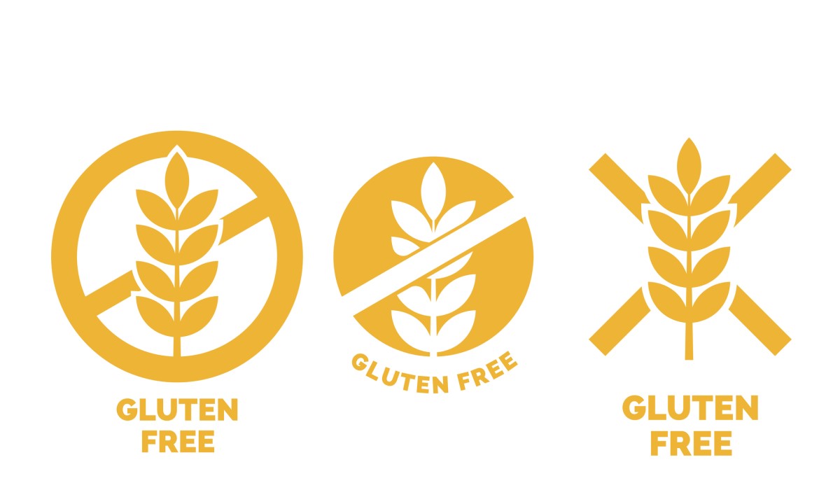 Symbol bezglutenowy - dla żywności, która nie zawiera glutenu. Alternatywnie jest napisane - Gluten free. Źródło zdjęcia: Getty Images Symbol bezglutenowy - żywność bezglutenowa, żywność bezglutenowa